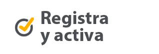 Registra y activa